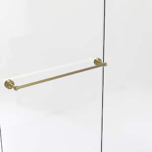 Dottingham Collection 30 in. Shower Door Towel Bar in Satin Brass