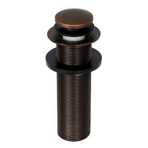 2 in. Extended Push Button Tub Drain Stopper, Oil Rubbed Bronze