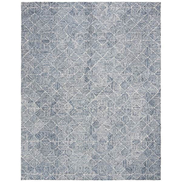 SAFAVIEH Abstract Blue 8 ft. x 10 ft. Geometric Area Rug