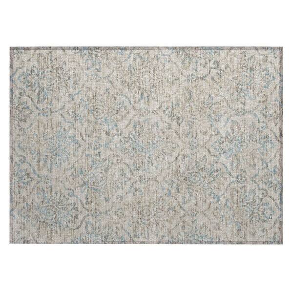 Chantille Machine Washable Indoor/Outdoor Abstract ACN3150 Linen 2 ft. x 3 ft. Accent Rug