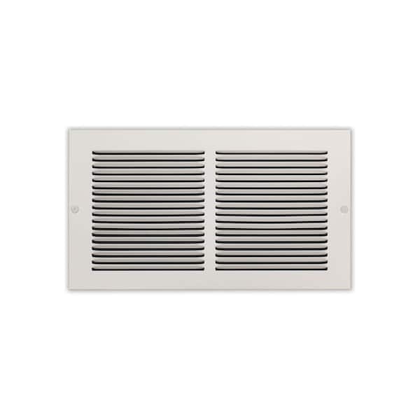 12 in. x 6 in. Steel Return Air Grille in White
