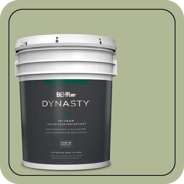 BEHR DYNASTY 5 gal. #PPU11-08 Moss Print Semi-Gloss Enamel Exterior Stain-Blocking Paint & Primer