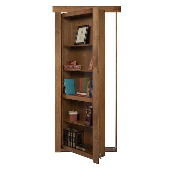 Bookcase Door Hardware, Swivel Bookcase Door