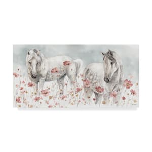 Wild Horses III by Lisa Audit Print Hidden Frame Animal Wall Art 16 in. x 32 in.