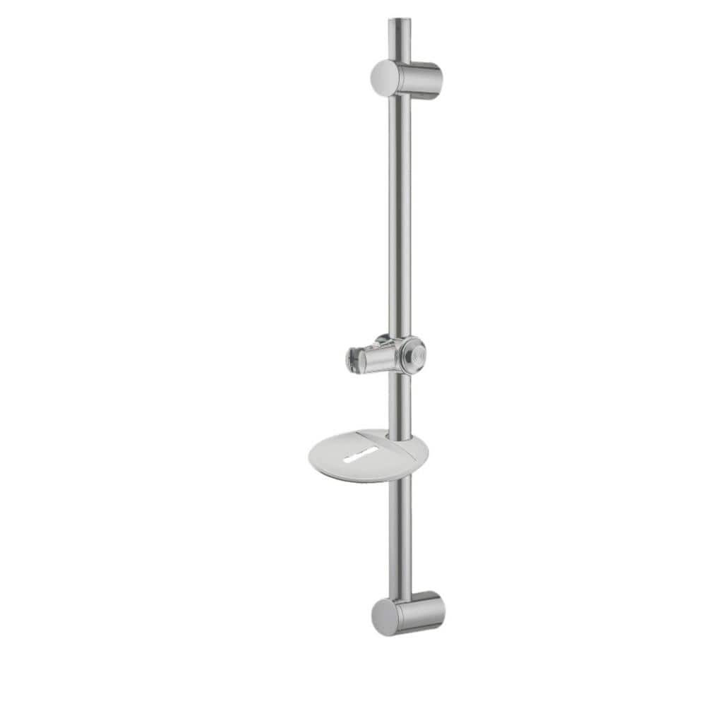 Kingston Brass 24 in. Slide Bar with Soap Dish in Brushed Nickel