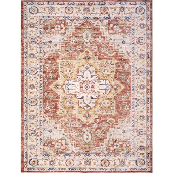Pasargad Home Heritage Rust 4 ft. x 6 ft. Oriental Area Rug