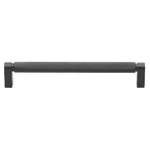 7-9/16 in. (192mm) Center-to Center Matte Black Knurled Bar Pull (10-Pack )