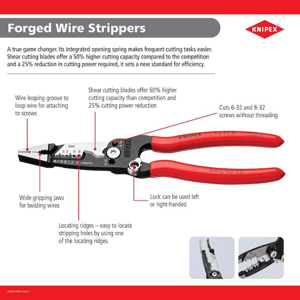 Have a question about KNIPEX 8 in. Forged Wire Stripper? - Pg 1