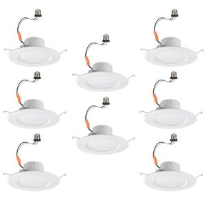 5 in./6 in. Smart Adjustable CCT Integrated LED Recessed Light Trim Powered by Hubspace (8-Pack)