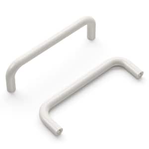 Wire Collection 3-1/2 in. (89 mm) Center-to-Center White Cabinet Door and Drawer Pull