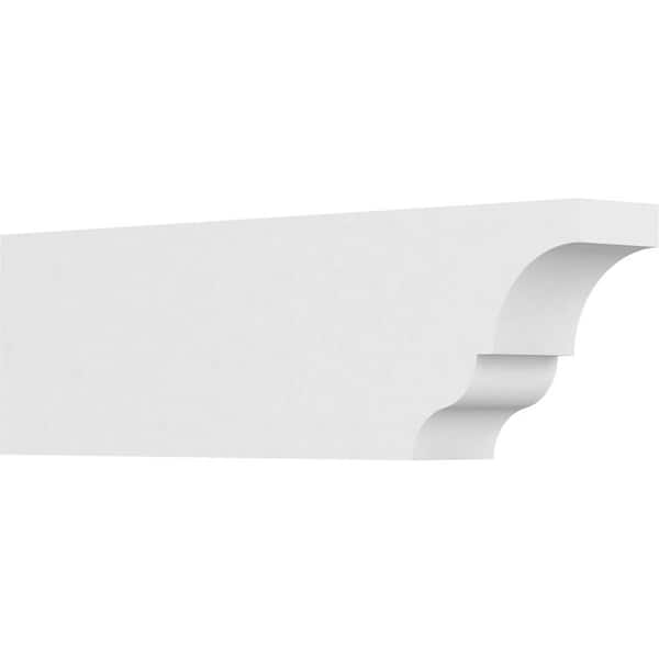 Ekena Millwork 3 in. x 6 in. x 20 in. Asheboro PVC Rafter Tail Brace