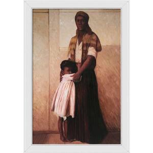 To the Highest Bidder by Harry Roseland Gallery White Framed Culture Oil Painting Art Print 28 in. x 40 in.