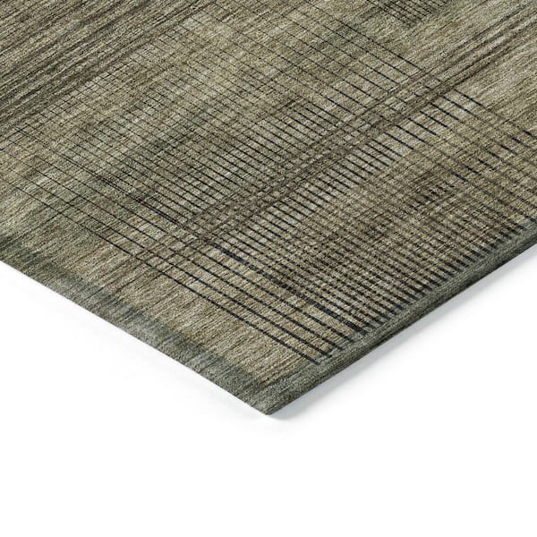 Chantille Machine Washable Indoor/Outdoor Abstract ACN820 Brown 3 ft. x 5 ft. Area Rug