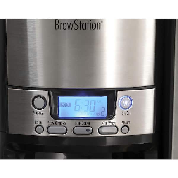 Hamilton Beach BrewStation® 12 Cup Coffee Maker Black & Stainless