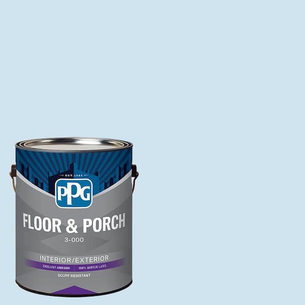 PPG 1 gal. PPG1237-2 Diamond Blue Satin Interior/Exterior Floor and Porch Paint