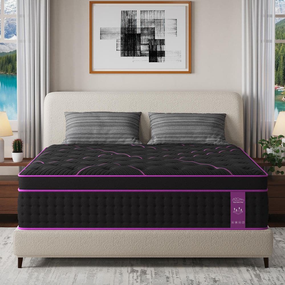 Skyhedon Twin Size Medium Gel Memory Foam Hybrid Pocket Springs