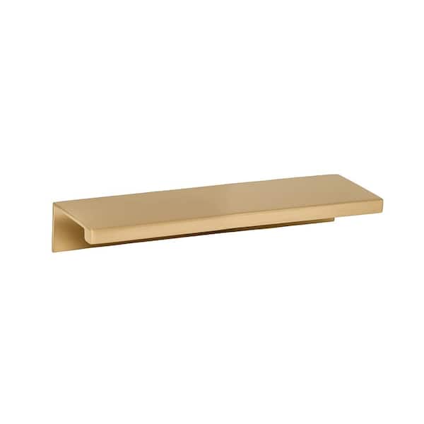 Ethan 3-3/4 in. (96 mm) Satin Brass Edge Drawer Pull