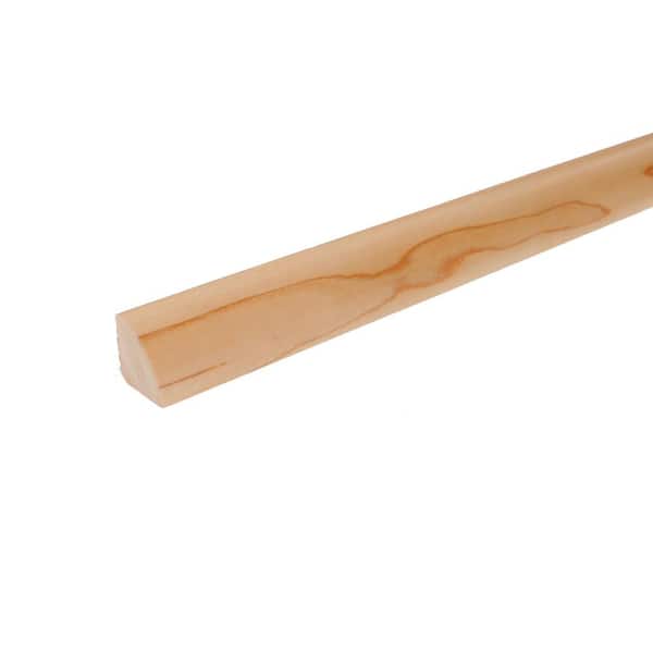 ROPPE Quarter Round Matte Alaska 0.75 in. T x 0.75 in. W x 78 in. L Hardwood Trim