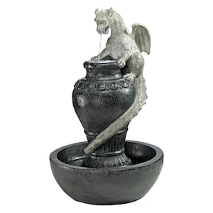 The Viper Dragon Stone Bonded Resin Sculptural Fountain