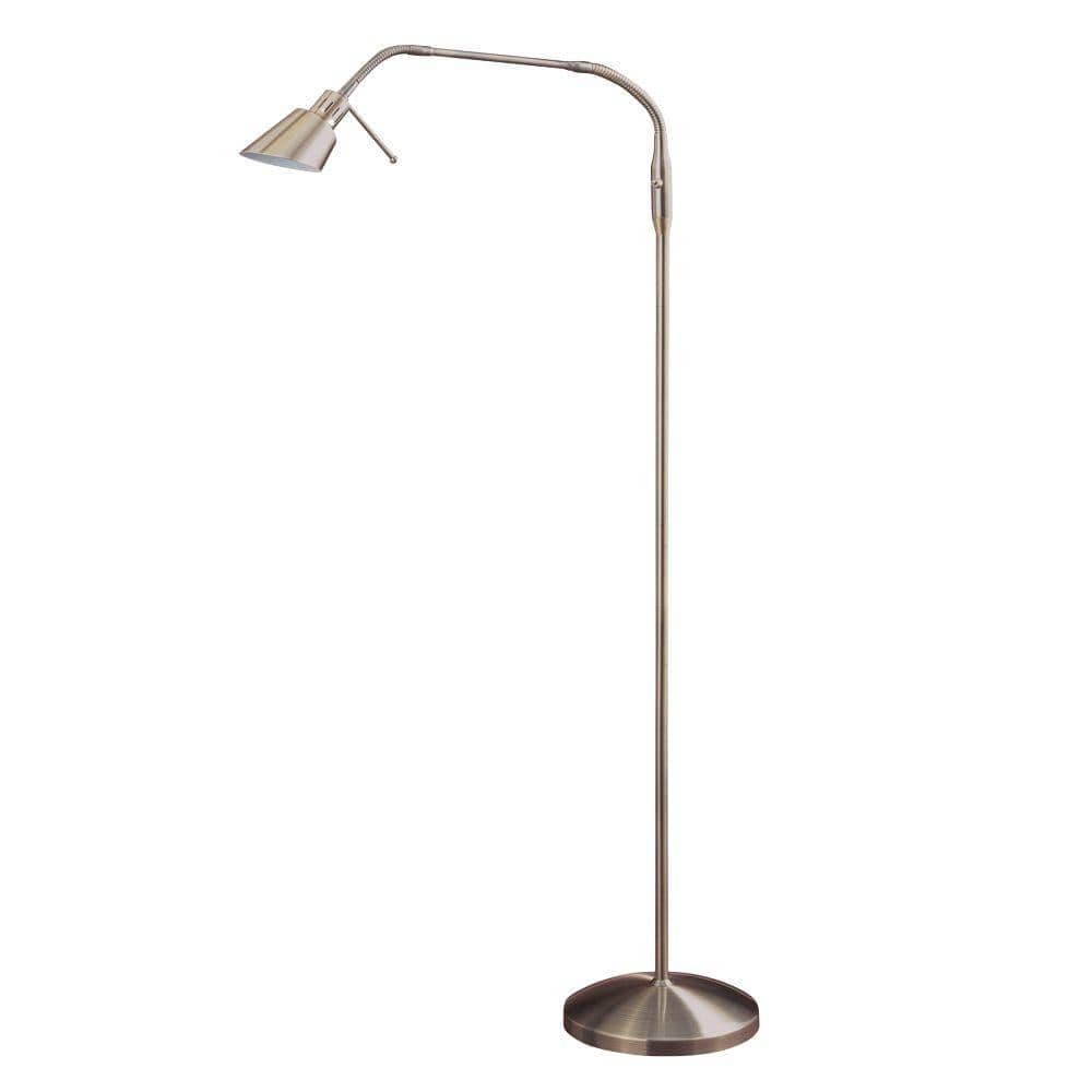 Designers Collection 53 in. Halogen Floor Lamp FL4048-AB - The Home