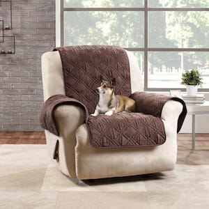 Microfiber Pet Chocolate Polyester Recliner Slipcover