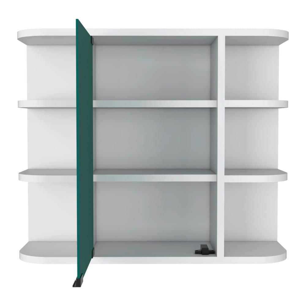 23.62 in. W x 19.68 in. H Rectangular Particle Board Medicine Cabinet with Mirror and Six External Shelves price history on PriceWatchPro