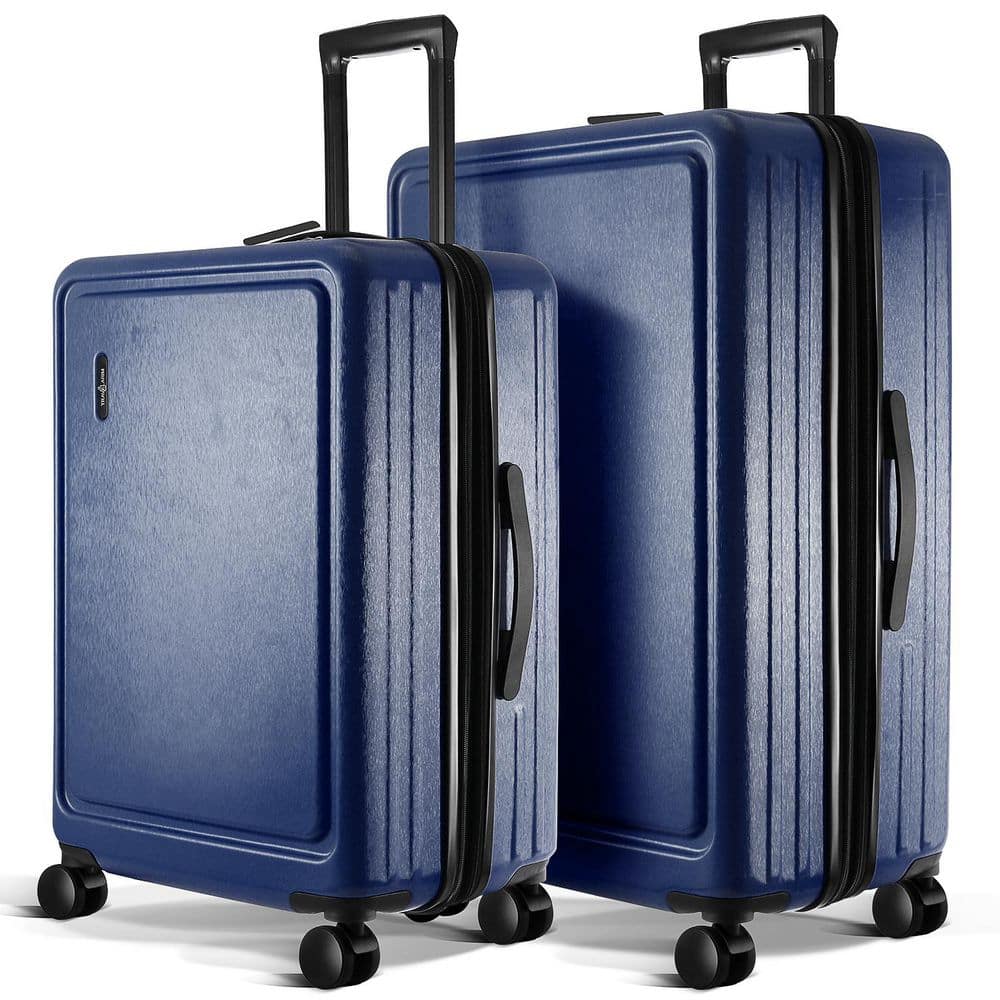 2-Piece Navy Blue 24 in.-28 in. Nested Hard Luggage Set Expandable Spinner Suitcase TSA Compliant price history on PriceWatchPro
