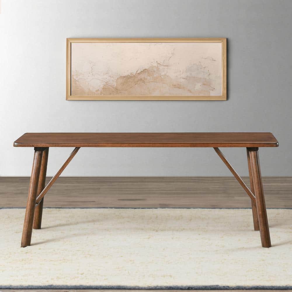 Cluj 47 Inch Walnut Solid Wood Dining Bench