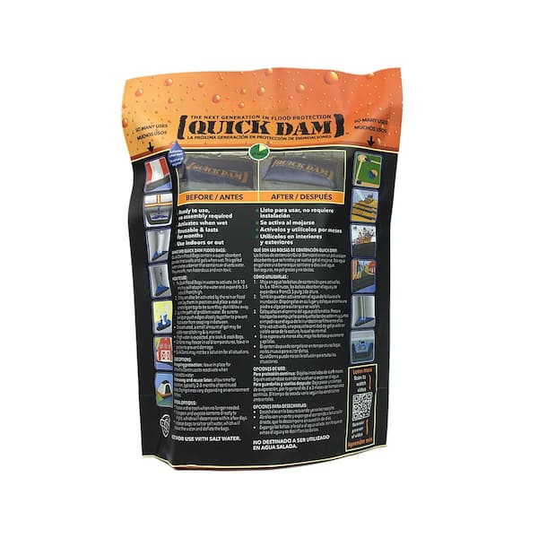 Quick Dam Flood Bags for Flooding and Excess Water (2-Pack) QD1224-2 - The  Home Depot
