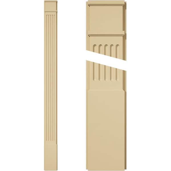 Ekena Millwork 2 in. D x 8 in. W x 102 in. L Primed Polyurethane Pilaster 1- Pack