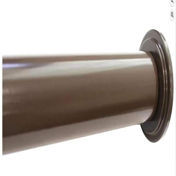 1" No Drilling Shower Closet Window Metal Premium Adjustable Tension Rod, Heavy Duty, 42-inch to 72-inch