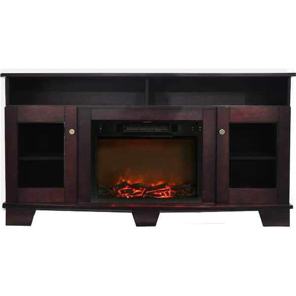 Cambridge Savona 59 in. Electric Fireplace in Mahogany