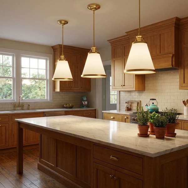 Savoy House Ashmont 13 in. W x 21.25 in. H 1-Light Warm Brass