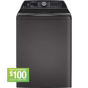 Profile 5.3 cu. ft. High-Efficiency Smart Top Load Washer in Diamond Gray with Quiet Wash Dynamic Balancing Technology