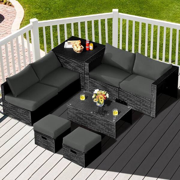 costway 8 piece patio set