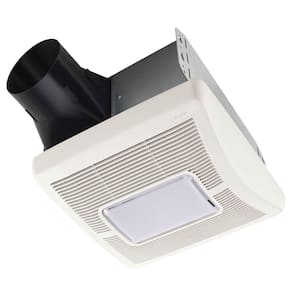Flex Series 110 CFM Ceiling Mounted Room Side Installation Bathroom Exhaust Fan with Light