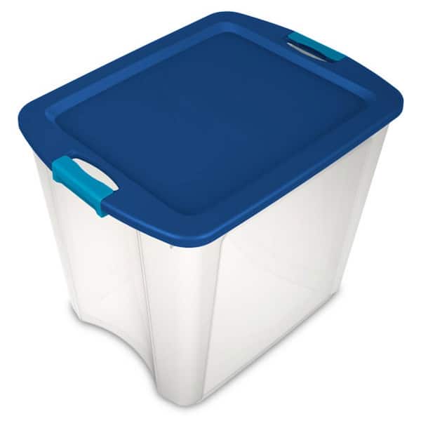 26 Gal. Latch and Carry Storage Bin Box Containers (4-Pack)