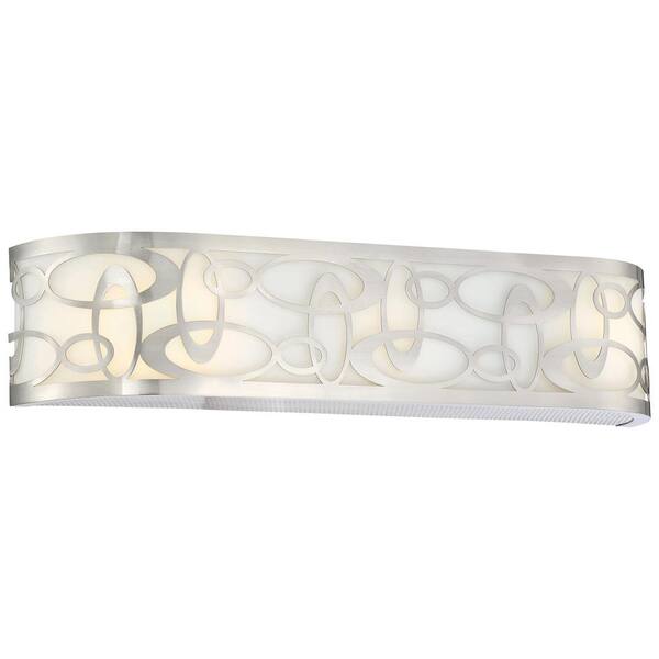 George Kovacs Links 3-Light Brushed Nickel Bath Light