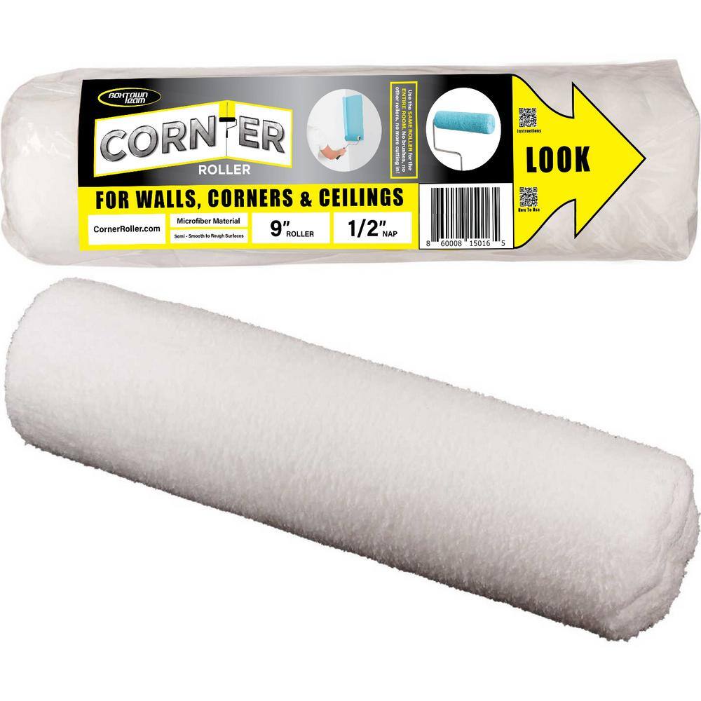 Corner Paint Roller Kit, 3 Pieces, Ultimate Walls & Ceilings Corner Roller & Sleeve For Use With Water-Based, Oil Or Enamel Paints, Corner Painting Roller BrushTool