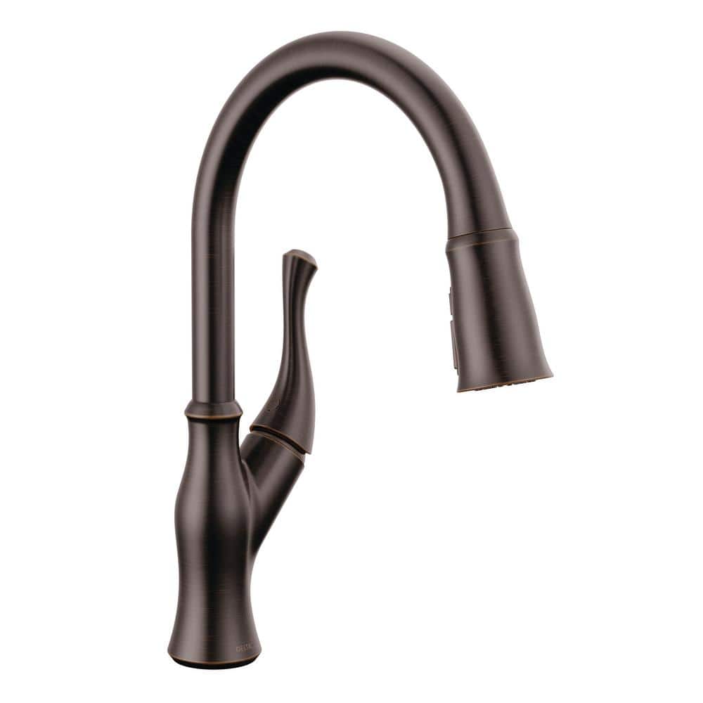 Venetian Bronze Single Handle Pull Down Kitchen Faucet with Spray