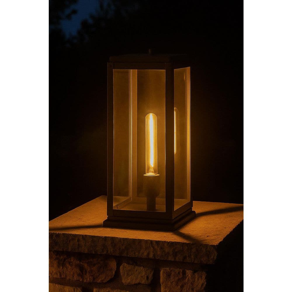 Max 1-Light Black Aluminum Weather Resistant Pier Mount Light with No Bulbs Included price history on PriceWatchPro