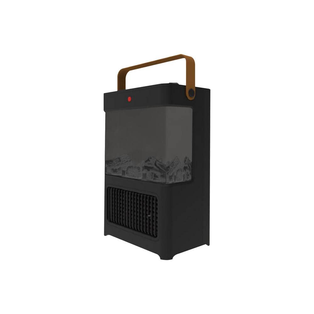 1500-Watt Black Portable Electric Cabinet Infrared Space HeaterCool-to-the-