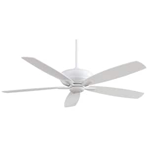 Kola-XL 60 in. Indoor White Ceiling Fan with Remote Control