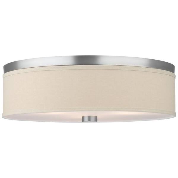 Philips Embarcadero 2-Light Satin Nickel Ceiling Fixture