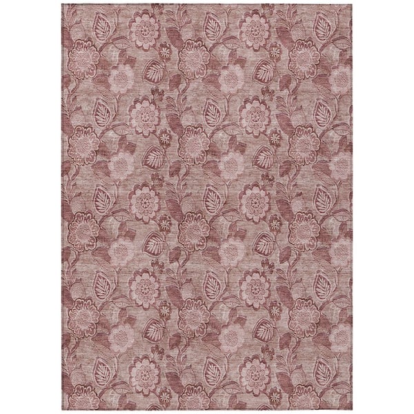 Chantille Machine Washable Indoor/Outdoor Abstract ACN1939 Blush 5 ft. x 7 ft. 6 in. Area Rug
