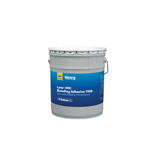 Henry Single-Ply Roofing SCAQMD 1168 Compliant Low-VOC Quick Bonding High-Strength Adhesive 1168 5 gal. (300 sq. ft.)