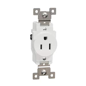 X Series 15 Amp 125-Volt Tamper Resistant Heavy-Duty Indoor Single Outlet Back Wire Matte White