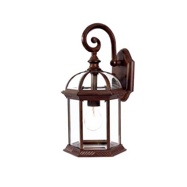 Acclaim Lighting Dover Collection 1-Light Burled Walnut Outdoor Wall Lantern Sconce