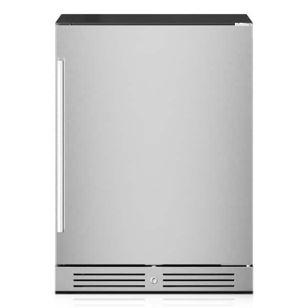 23.4 in. 140-Can Built-In/Freestanding Beverage Refrigerator, Indoor/Outdoor Fridge Cooler with Adjustable Shelves