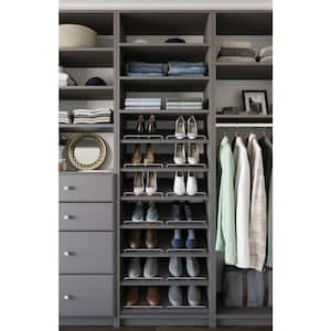 14 in. W D x 25.375 in. W x 84 in. H Storm Shoe Storage Tower Wood Closet System